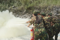 四千余名新生参加了消防安全知识培训演练