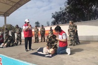 我校组织2022级新生开展应急救护实战化训练