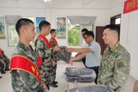 校领导带队看望慰问2023年秋季入伍新兵