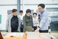 青岛幼师高专到我?？疾旖涣? 校党委书记刘子林参加座谈