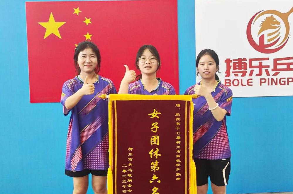 女子团体比赛荣获第六名1