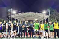 官塘派出所民警与我校国际学生开展篮球友谊赛