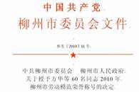 我院副院长林若森教授荣获2010年柳州市劳动模范称号