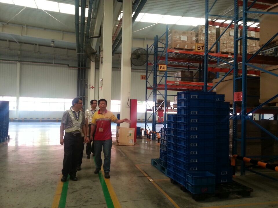 林若森副院长一行在敦豪物流（北京）有限公司柳州分公司现场调研