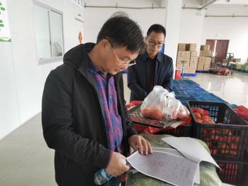 校领导带队调研我校食堂食材供应商