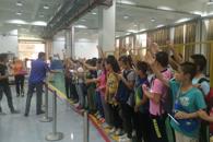 工业机器人实训中心迎来了小客人