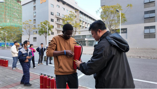 Demonstration of the Correct Use of Fire Extinguishers