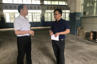 校领导到艺术学院天工楼实训基地现场调研