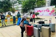 “同学们，欢迎回校！”——我校社湾校区首批非毕业班学生今日返校