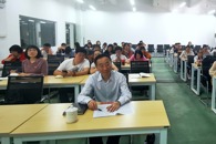 校领导到贸易与旅游管理学院参加教职工业务学习会