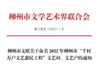 喜讯：我校对口帮扶村三江牙寨村获评柳州市“文艺村”